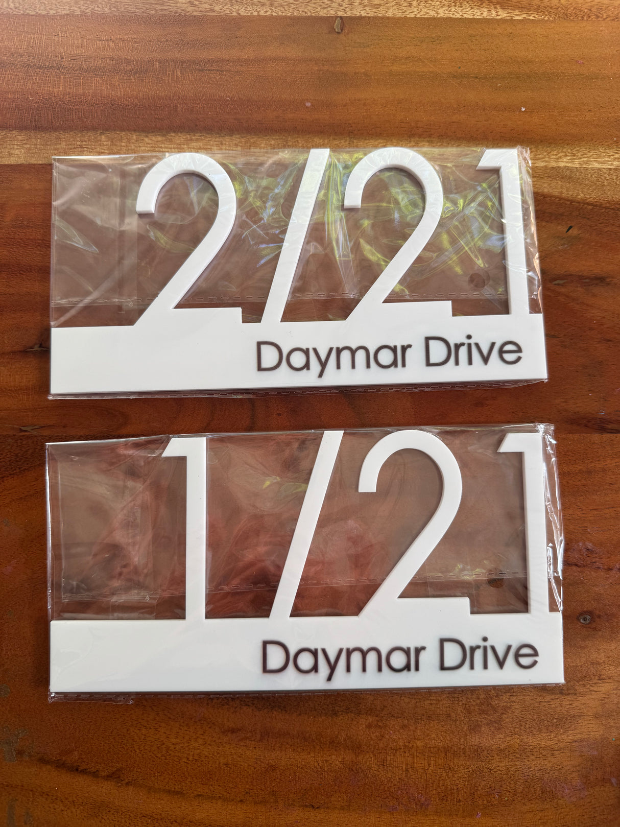 CUSTOM HOUSE SIGN NUMBER STREET SIGN WHITE BLACK ACRYLIC ADDRESS DOOR WALL PLAQUE