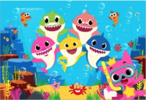 BABY SHARK UNDERWATER SEA LIFE OCEAN ANIMALS BIRTHDAY PARTY BANNER DECORATION