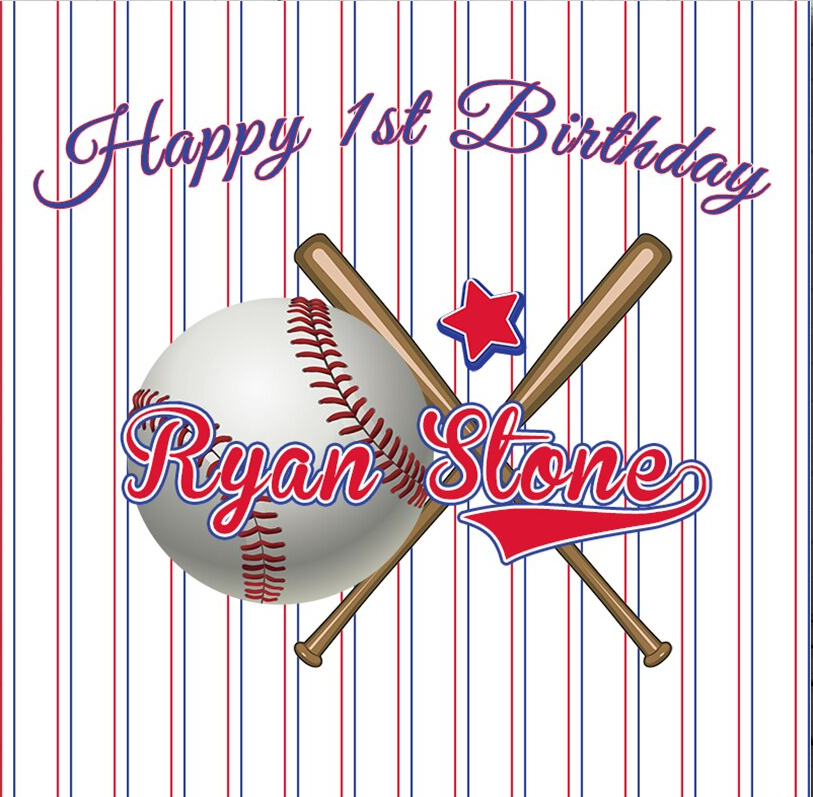 SPORT BASEBALL SOFTBALL BIRTHDAY PARTY SUPPLIES BANNER BACKDROP DECORATION