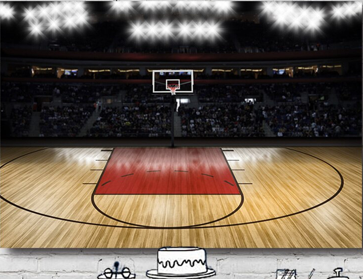 SPORT BASKETBALL COURT BIRTHDAY PARTY SUPPLIES BANNER BACKDROP DECORATION