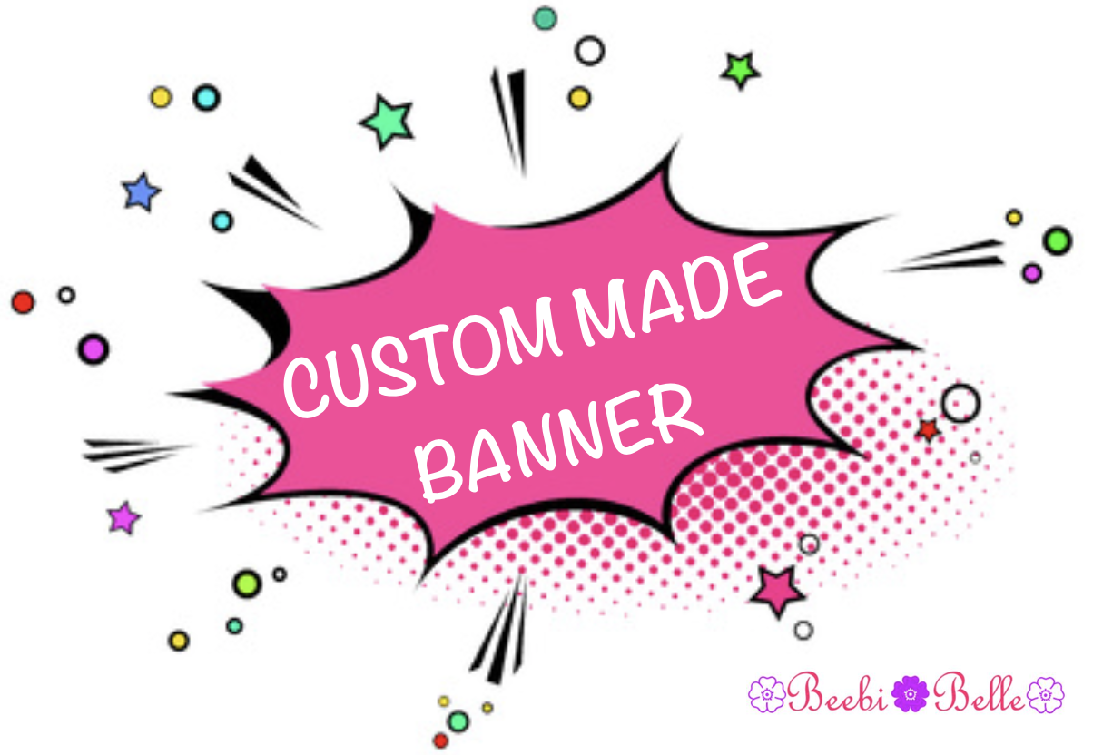 CUSTOM RECTANGLE PERSONALISED BANNER BACKDROP POSTER PARTY OCCASSION BIRTHDAY
