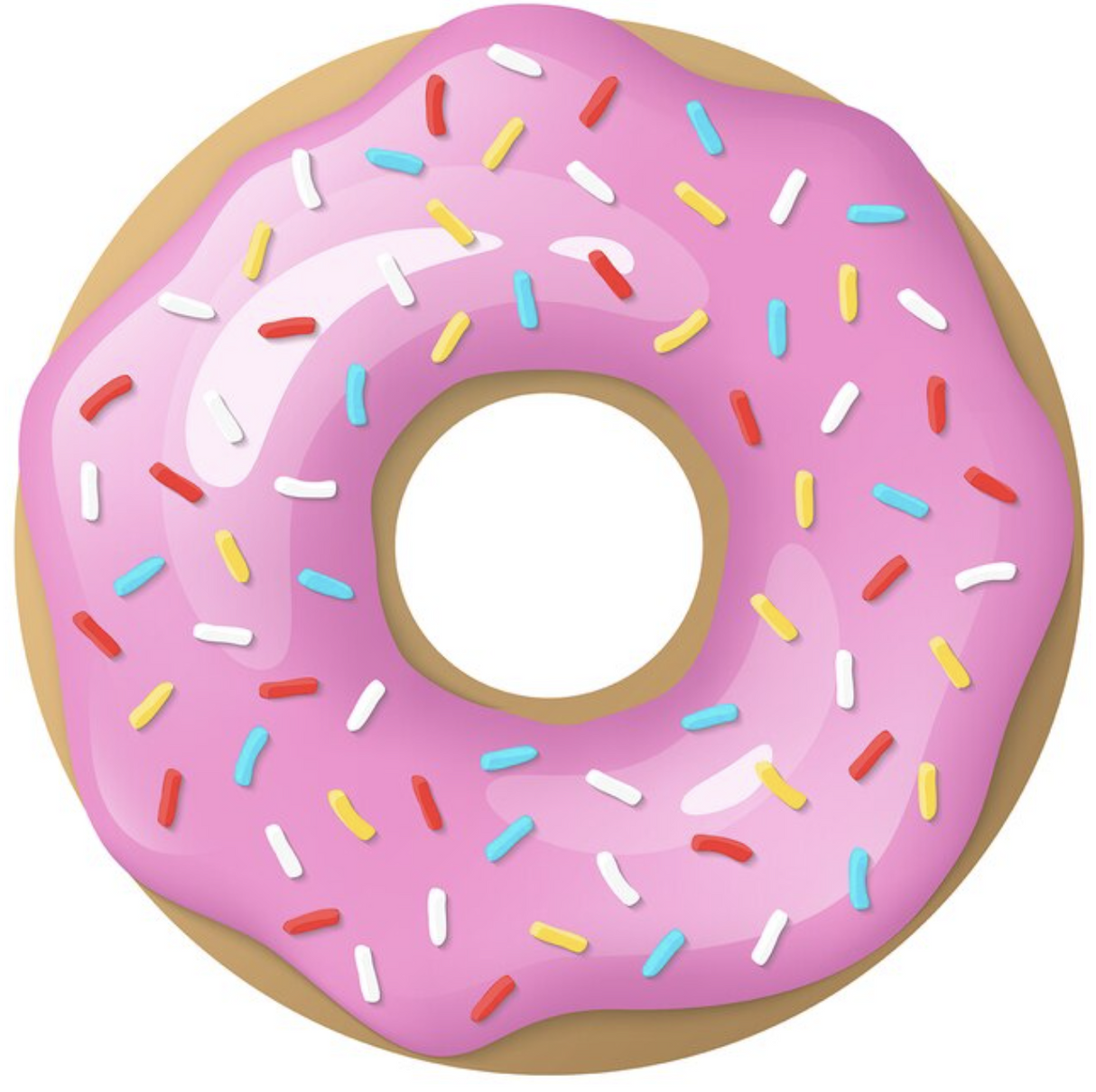 DOUGHNUTS DONUT PINK SPRINKLES FOOD PARTY ROUND BIRTHDAY BANNER BACKDROP