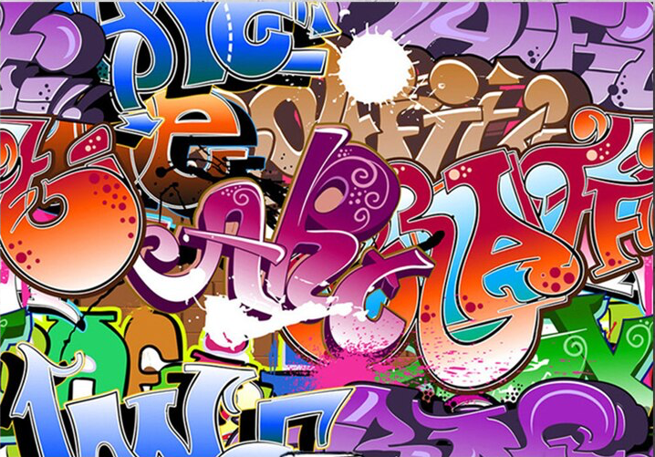 GRAFFITI PAINT COLOUR PERSONALISED BIRTHDAY PARTY BANNER BACKDROP BACKGROUND