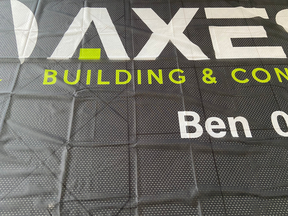 OUTDOOR BANNER MESH POLYESTER WEATHERPROOF CUSTOM BUSINESS MARKET STALL ADS SIGN