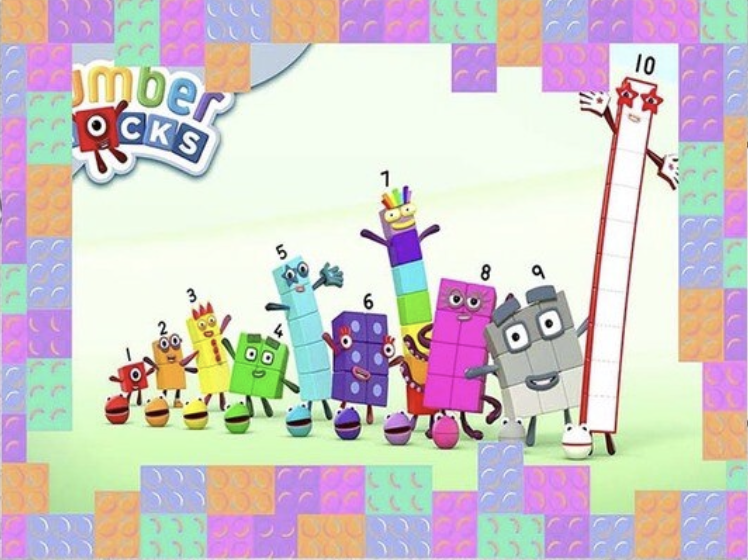 NUMBER BLOCKS CONNECTOR EDUCATIONAL BIRTHDAY PARTY BANNER BACKDROP DECORATION