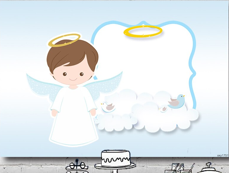 BAPTISM CHRISTENING COMMUNION RELIGIOUS PARTY BANNER BACKDROP DECORATION