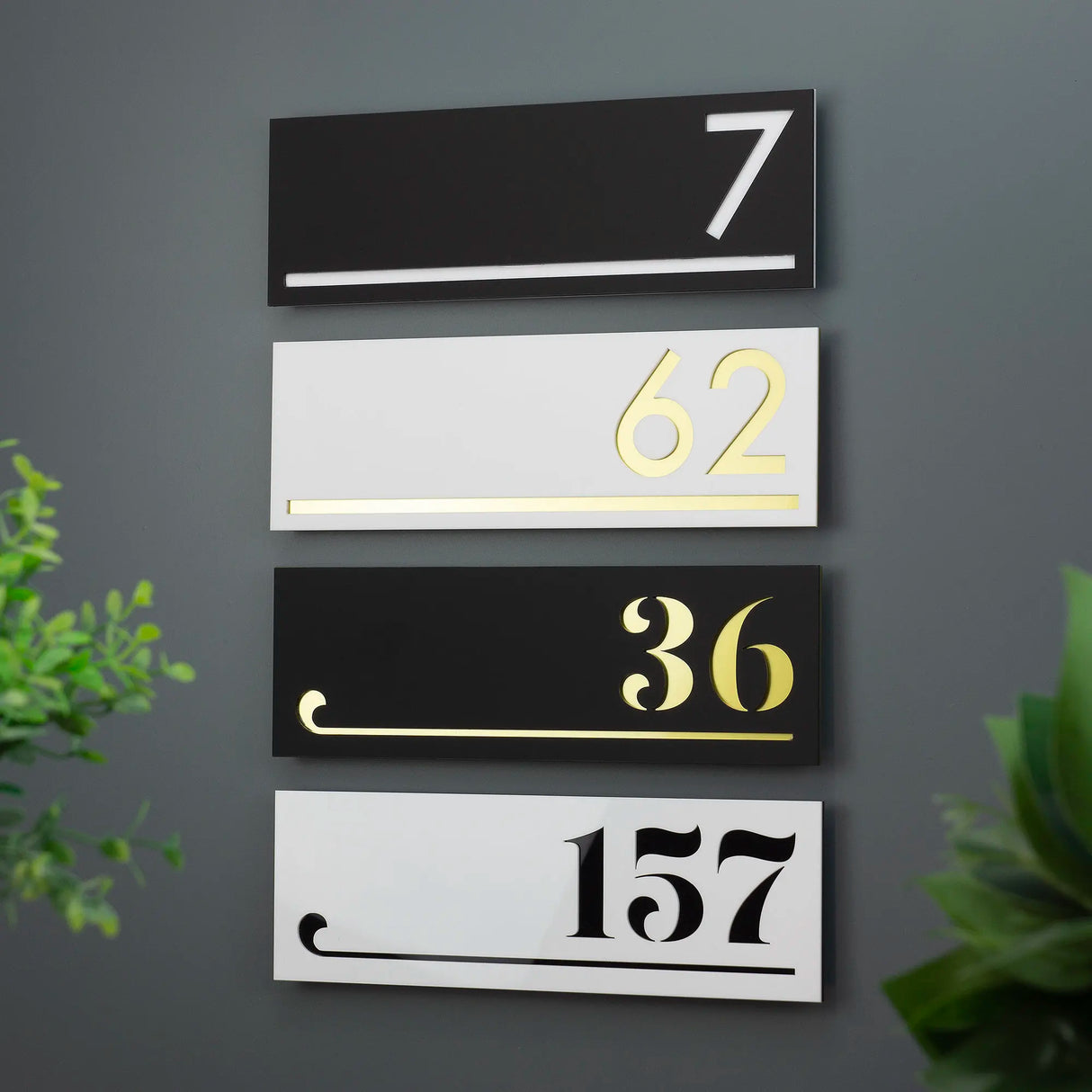 HOUSE SIGN ADDRESS CUSTOM SIGN LASER CUT ACRYLIC MAIL BOX LETTER BOX NUMBER PLAQUE