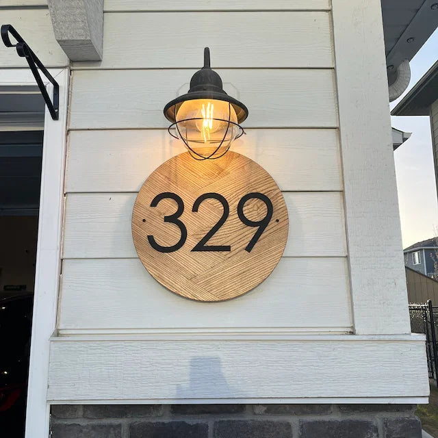 CUSTOM WOODEN WOOD 3D OUTDOOR HOUSE SIGN NUMBER STREET HOUSE ADDRESS MAIL PLAQUE