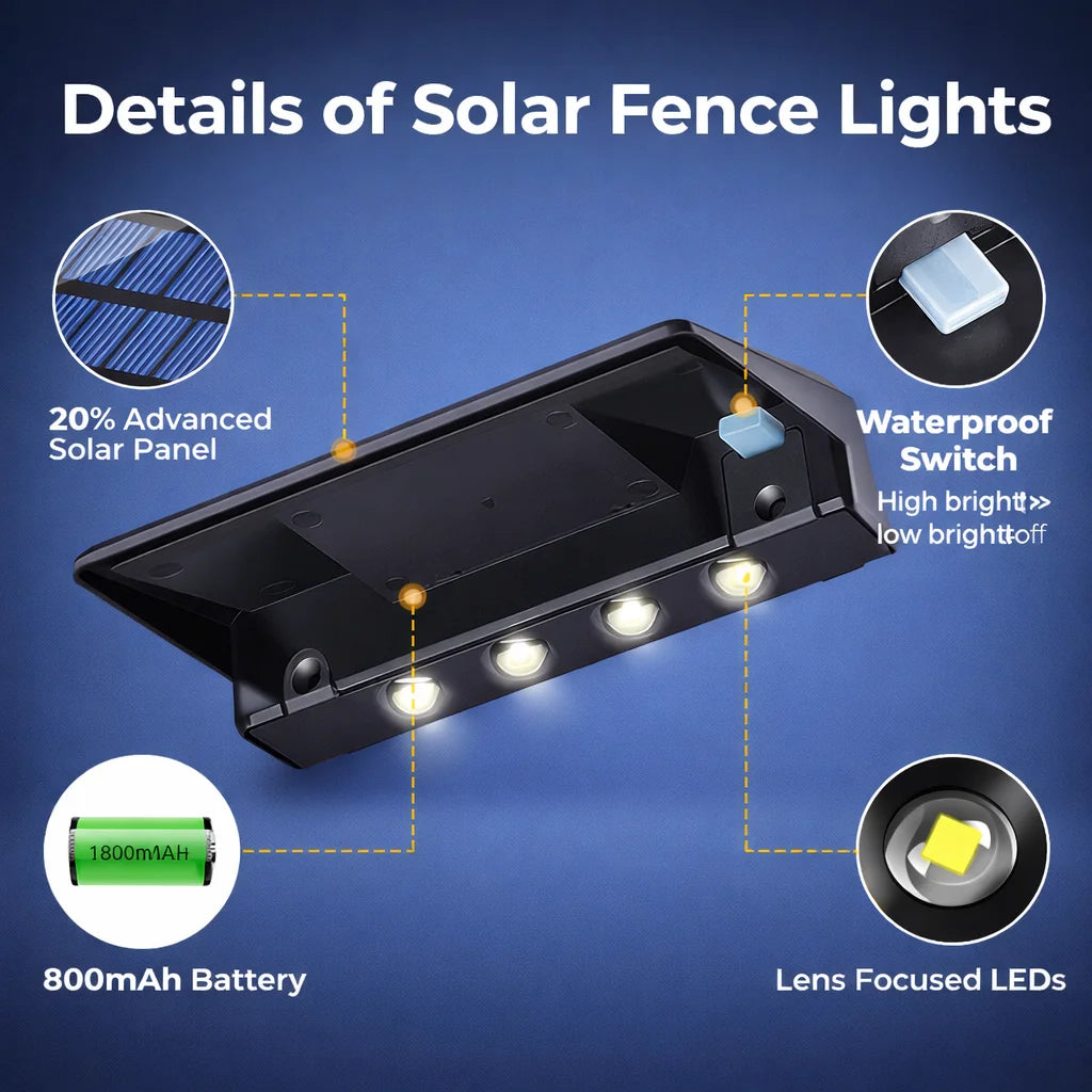 Custom Solar LED 3D Acrylic House Sign | Personalised Warm Light Address Plaque