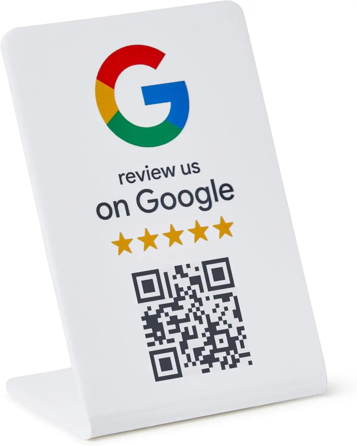 3, 5 OR 10 X SMART CONTACTLESS GOOGLE REVIEW COUNTER SIGN QR CODE REVIEW US