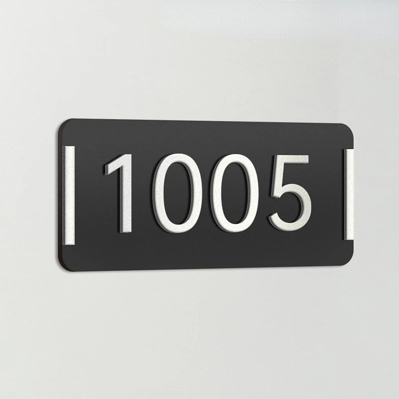 CUSTOM HOUSE SIGN DOOR ADDRESS SIGN 3D ACRYLIC MODERN HOUSE NUMBER PLAQUE STREET SIGN