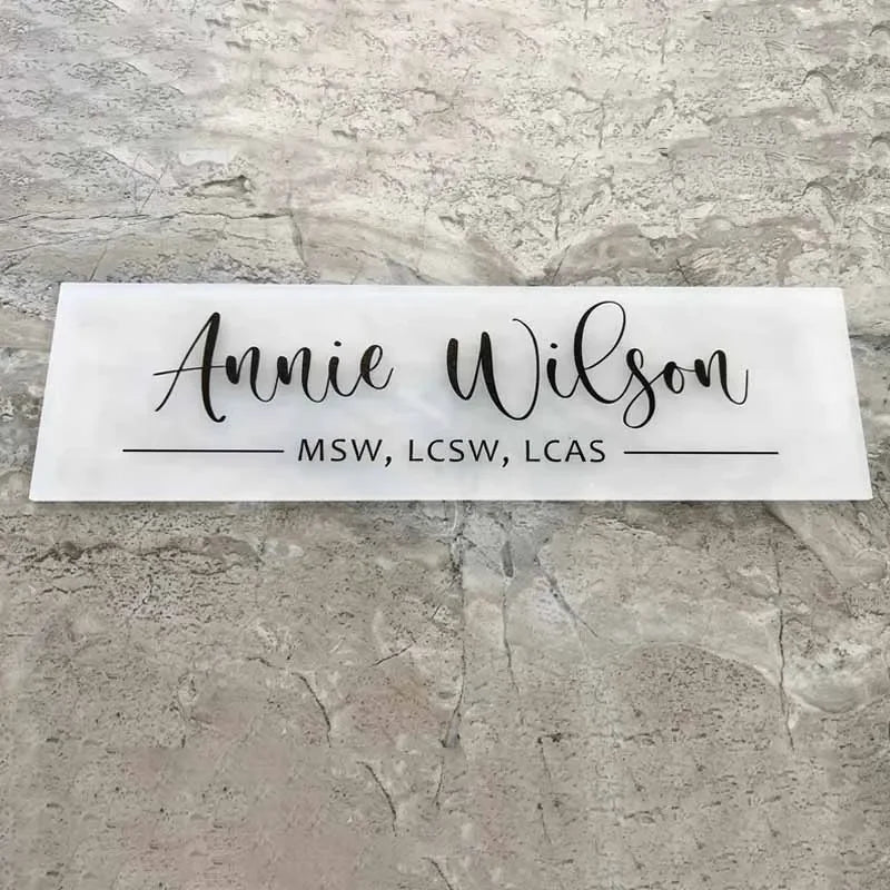 CUSTOM NAME PLATE HOUSE SIGN BUSINESS SIGN WALL PLATE MODERN DOOR ADDRESS SIGN
