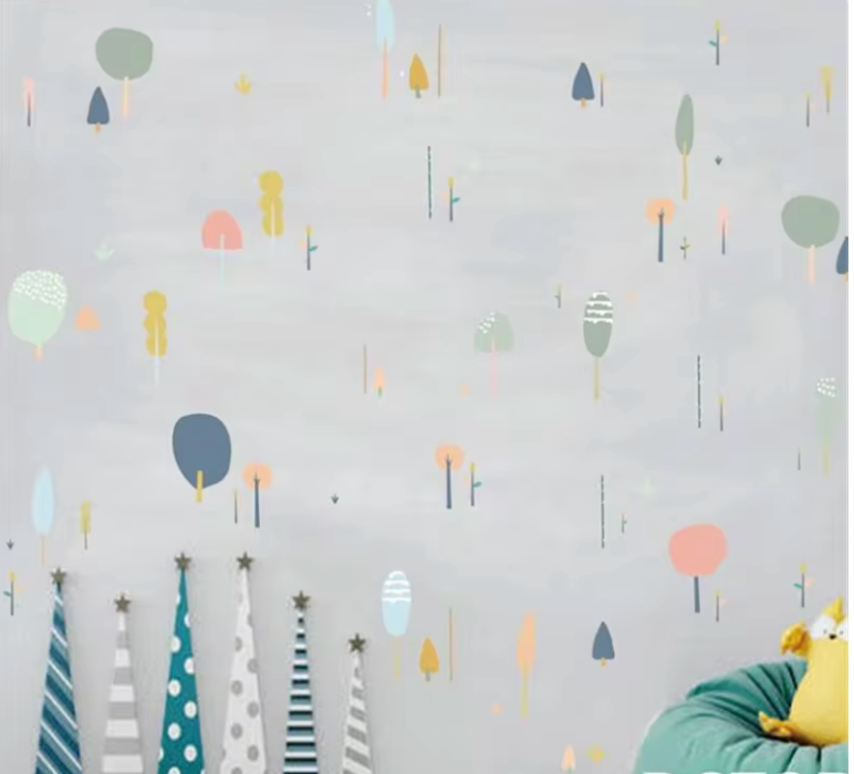 DECORATIVE COLOURFUL TREES NATURE PLANTS CACTUS 3D WALL STICKER MURAL ART Decal