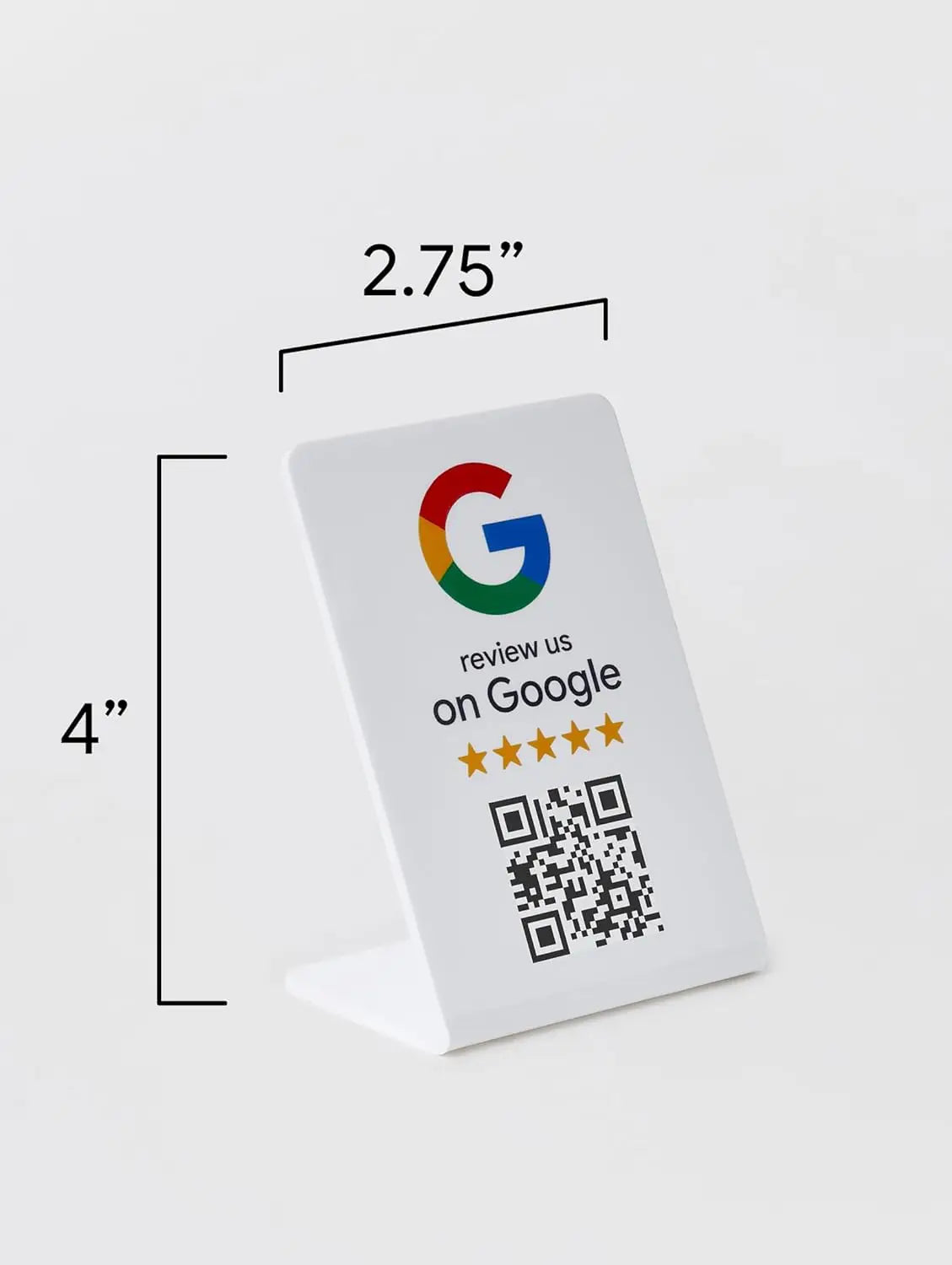 3, 5 OR 10 X SMART CONTACTLESS GOOGLE REVIEW COUNTER SIGN QR CODE REVIEW US