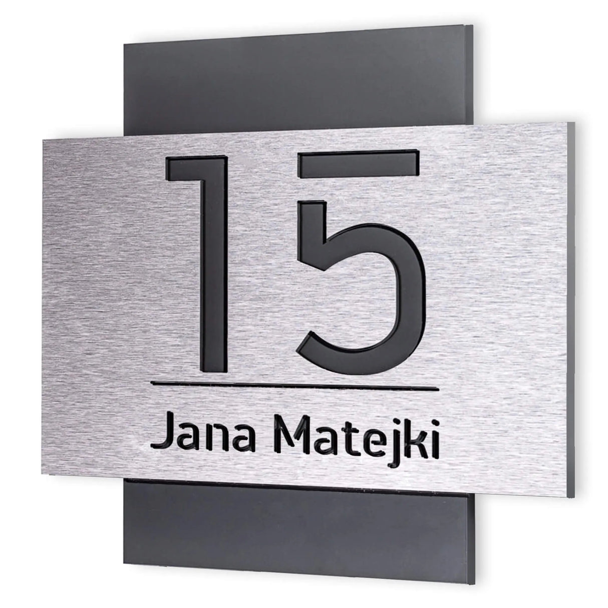 METAL STAINLESS STEEL HOUSE NUMBER STREET ADDRESS SIGN BUSINESS PERSONALISED FAMILY NAME