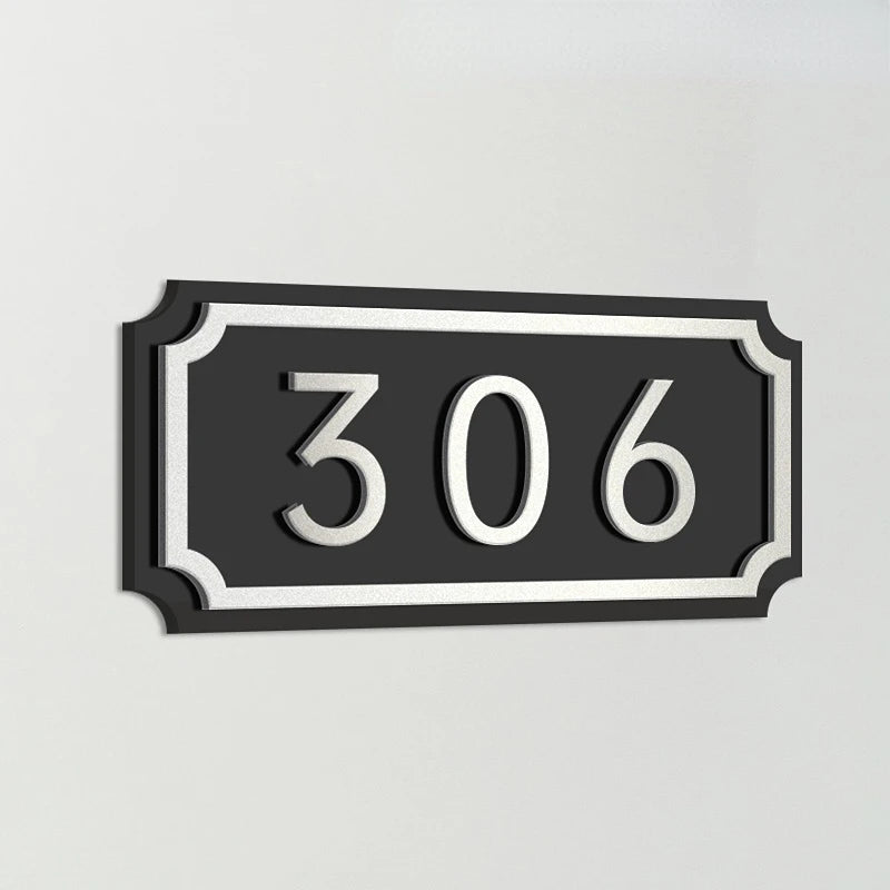CUSTOM HOUSE SIGN DOOR ADDRESS SIGN 3D ACRYLIC MODERN HOUSE NUMBER PLAQUE STREET SIGN