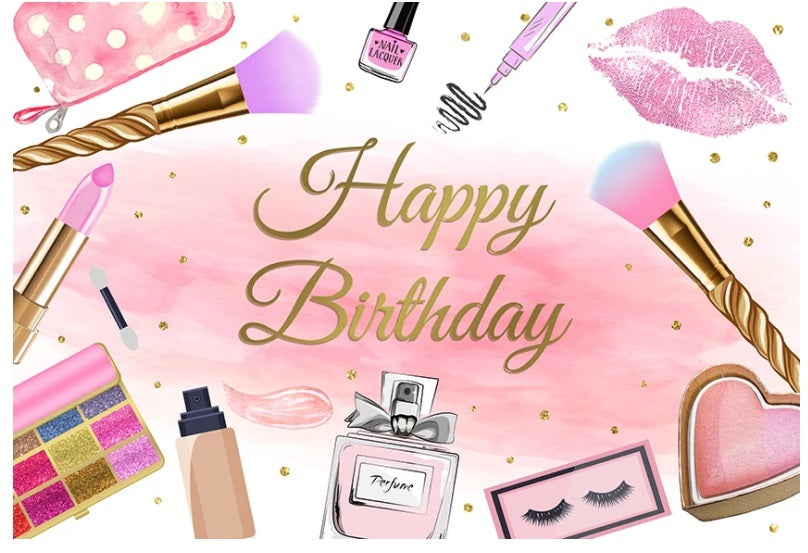 SPA SALON PAMPER PERSONALISED BIRTHDAY PARTY BANNER BACKDROP DECORATION