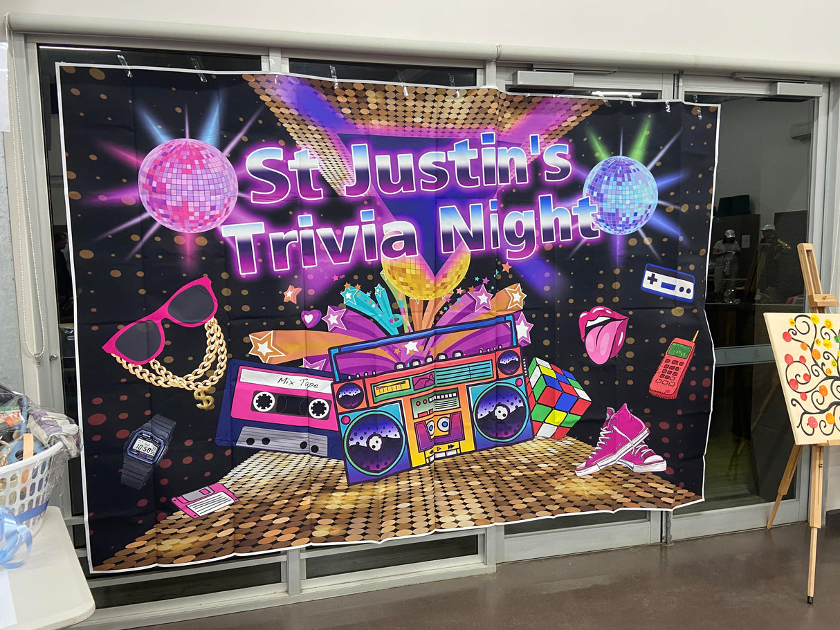 CUSTOM RECTANGLE PERSONALISED BANNER BACKDROP POSTER PARTY OCCASSION BIRTHDAY