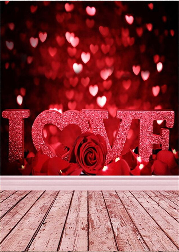 VALENTINES DAY ENGAGEMENT LOVE RED PARTY SUPPLIES BANNER BACKDROP DECORATION