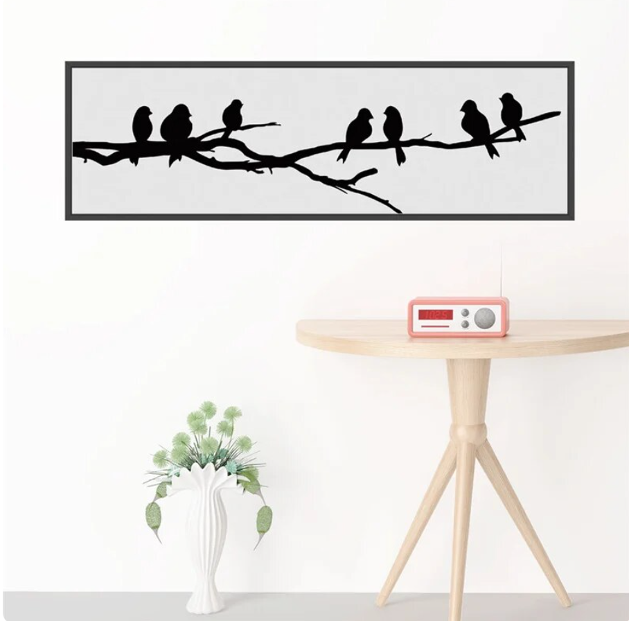 BIRDS ON TREE BRANCH ANIMALS NATURE SILHOUETTE 3D WALL STICKER MURAL ART Decal