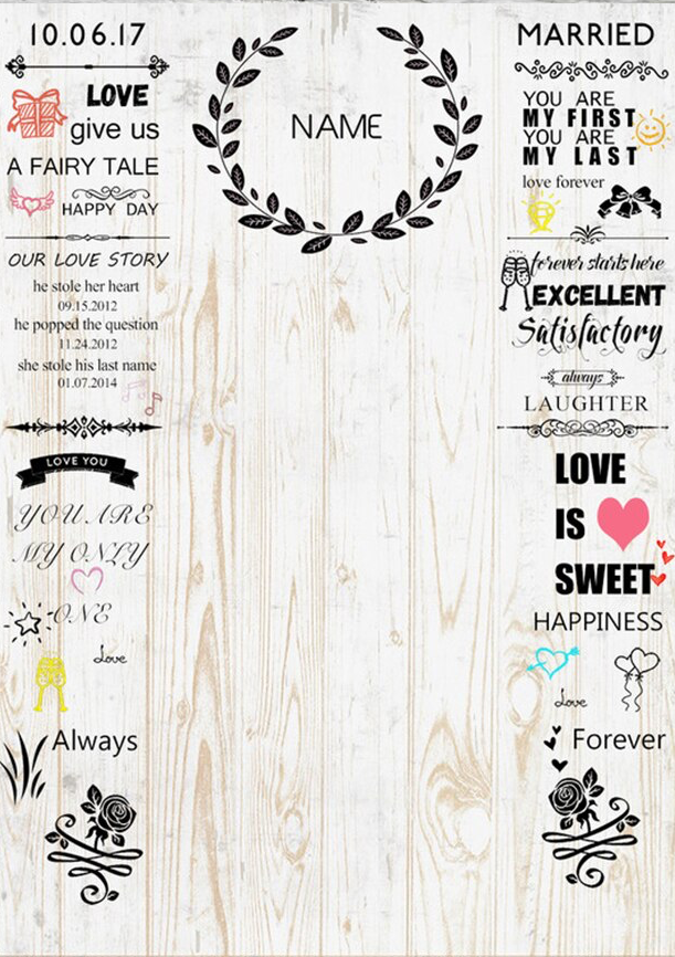 WEDDING ENGAGEMENT BRIDAL SHOWER RUSTIC WOOD BANNER BACKDROP DECORATION