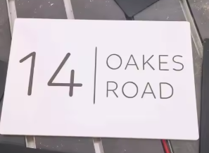 Custom Rectangle Acrylic House Sign | Personalised Number & Address Plaque
