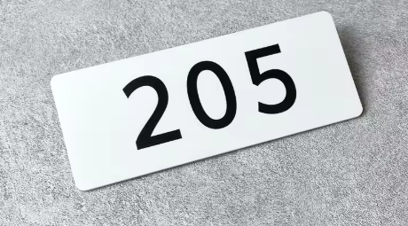 CUSTOM HOUSE SIGN NUMBER STREET SIGN WHITE GRAY BLACK ACRYLIC ADDRESS DOOR WALL PLAQUE