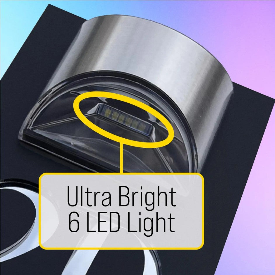 BLACK LED SOLAR POWERED OUTSIDE CUSTOM HOUSE SIGN NUMBER STREET HOUSE ADDRESS WALL SIGN