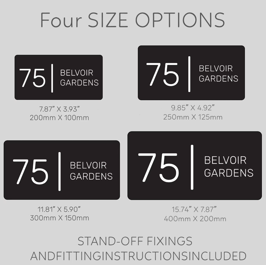 CUSTOM HOUSE SIGN NUMBER STREET SIGN MODERN ACRYLIC ADDRESS DOOR WALL PLAQUE