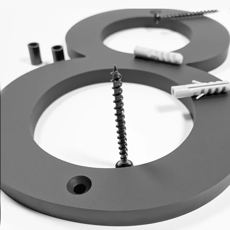 MODERN HOUSE NUMBER LETTER 30CM LARGE BIG ADDRESS SIGN BLACK ACRYLIC