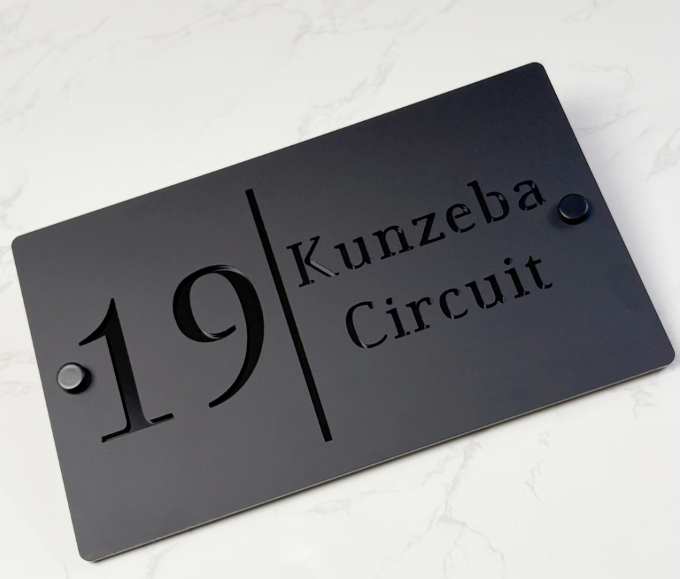 Custom Double-Layer Acrylic House Sign | Personalised Address Plaque