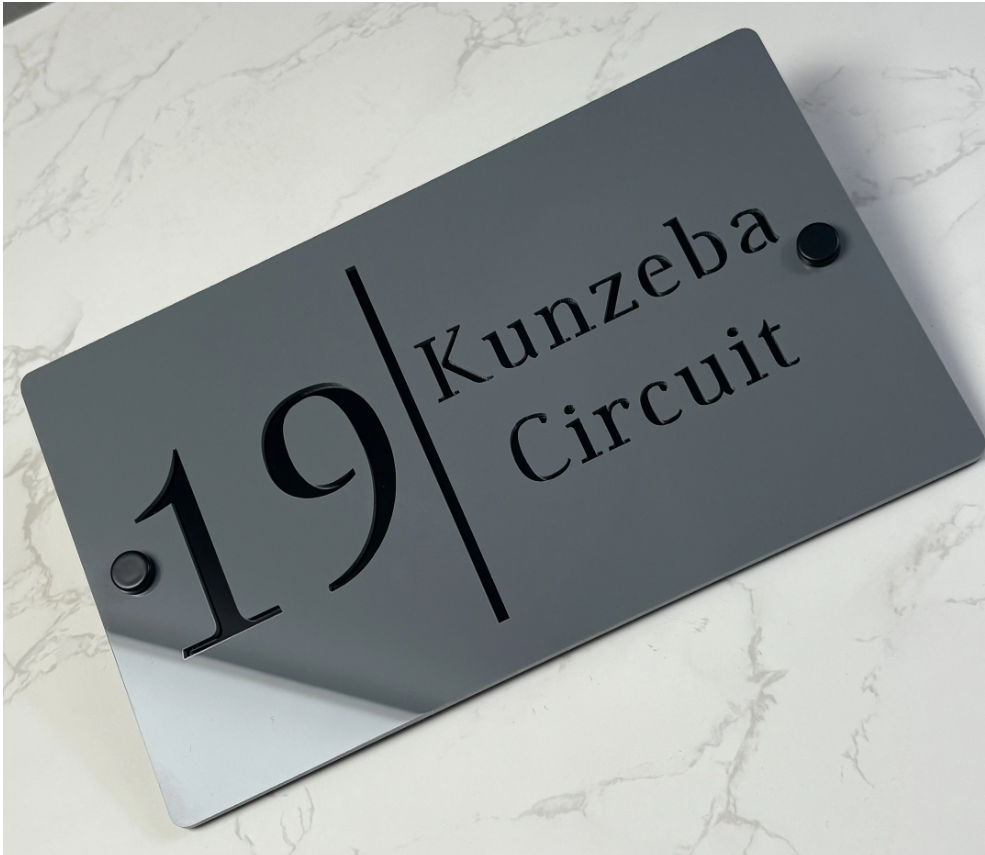 Custom Double-Layer Acrylic House Sign | Personalised Address Plaque