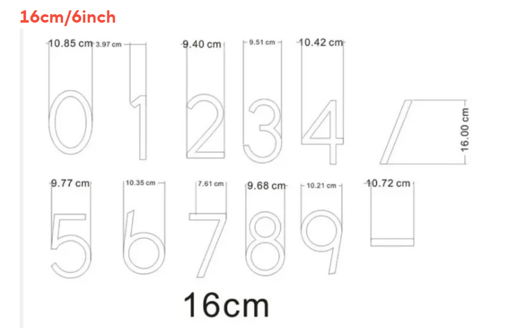 Custom LED House Number Sign | Backlit Stainless Steel Address Plaque | Gold