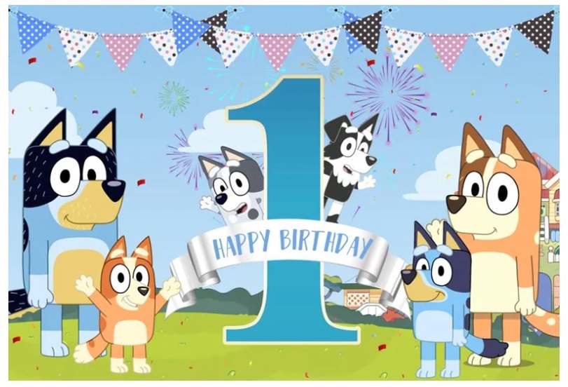  Bluey Dog Happy Birthday Banner - Blue Dog Birthday Party  Supplies, Bluey Birthday Decorations, Birthday Decorations, Birthday  Banner, Bluey Party Decorations, Blue Dog Birthday Party Supplies :  Electronics