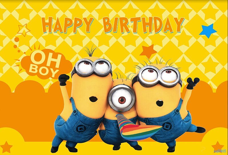 MINIONS BOB KEVIN STUART PERSONALISED BIRTHDAY PARTY SUPPLIES BANNER ...