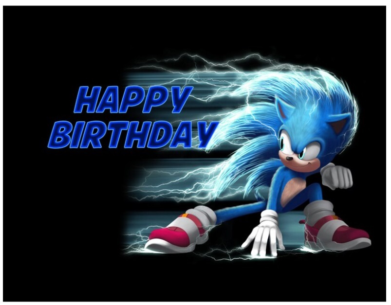 Sonic the Hedgehog Birthday Party Tableware Banner Decoration