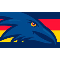 AFL ADELAIDE CROWS PERSONALISED BIRTHDAY PARTY SUPPLIES BANNER BACKDROP DECORATION