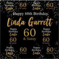 21ST TWENTY FIRST BLACK GOLD GLITTER PERSONALISED BIRTHDAY PARTY SUPPLIES BANNER BACKDROP DECORATION