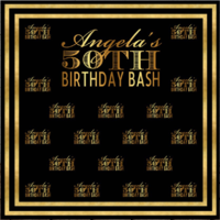 21ST TWENTY FIRST GOLD BLACK PERSONALISED BIRTHDAY PARTY BANNER BACKDROP BACKGROUND