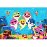 BABY SHARK UNDERWATER SEA LIFE OCEAN ANIMALS PERSONALISED BIRTHDAY PARTY SUPPLIES BANNER BACKDROP DECORATION