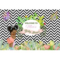 GARDEN BABY SHOWER PERSONALISED PARTY SUPPLIES BANNER BACKDROP DECORATION