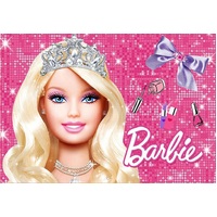 BARBIE SPARKLE PINK PERSONALISED BIRTHDAY PARTY SUPPLIES BANNER BACKDROP DECORATION