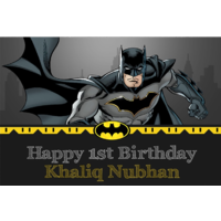 BATMAN PERSONALISED BIRTHDAY PARTY BANNER BACKDROP BACKGROUND