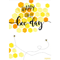 BEE HONEYCOMB HONEY PERSONALISED BIRTHDAY PARTY BANNER BACKDROP BACKGROUND
