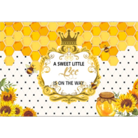 BEE HONEY PERSONALISED BABY SHOWER PARTY SUPPLIES BANNER BACKDROP DECORATION