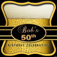 40TH FORTIETH BEER PERSONALISED BIRTHDAY PARTY SUPPLIES BANNER BACKDROP DECORATION