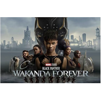 BLACK PANTHER 2 WAKANDA FOREVER DISNEY MARVEL PERSONALISED BIRTHDAY PARTY SUPPLIES SUPPLIES BANNER BACKDROP DECORATION