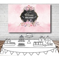 BRIDAL SHOWER CONFIRMATION BAPTISM PERSONALISED BIRTHDAY PARTY SUPPLIES BANNER BACKDROP DECORATION