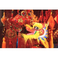 CHINESE LUNAR NEW YEAR DRAGON FESTIVAL PARTY SUPPLIES BANNER BACKDROP DECORATION