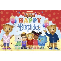 DANIEL TIGER PERSONALISED BIRTHDAY PARTY SUPPLIES BANNER BACKDROP DECORATION